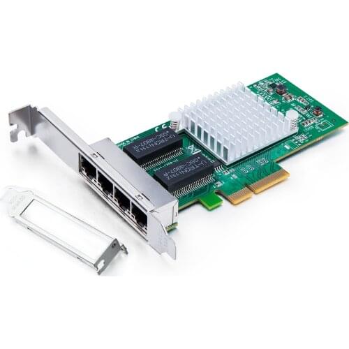 Intel I350T4 1GbE Network Adapter Quad Port Ethernet Server Adapter PCI-E X4