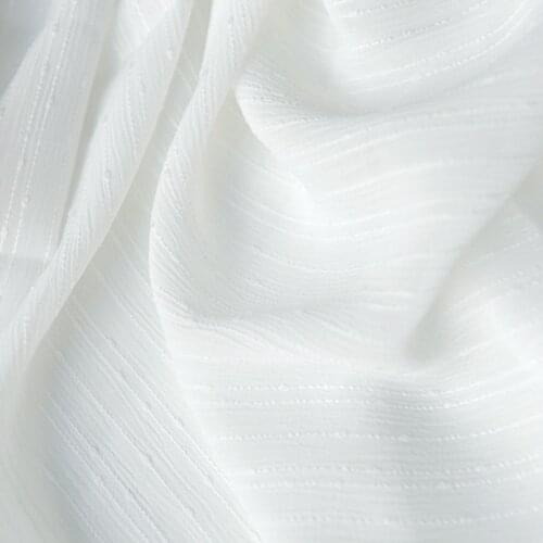 Off-white Striped Bubble Chiffon Fabric Antique Style Shirts, Sun Protection Clothes, Dresses, Hanfu, Diy Handmade Fabrics