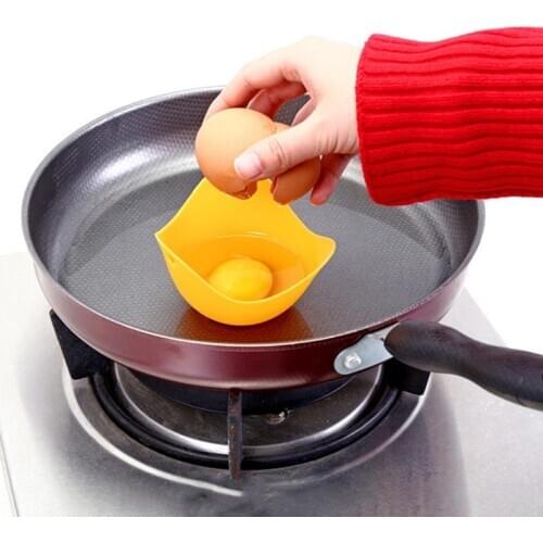 1pc Silicone Steamed Egg Bowl Multi-function Egg Box Egg Poacher Cookware Poached Baking Cup Kitchen Cookware Baking Mold