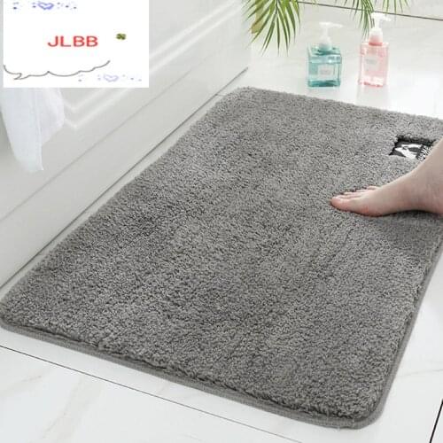 Modern eco-friendly microfiber suede bath mat PTR latex non-slip bottom bathroom bedroom kitchen balcony rug
