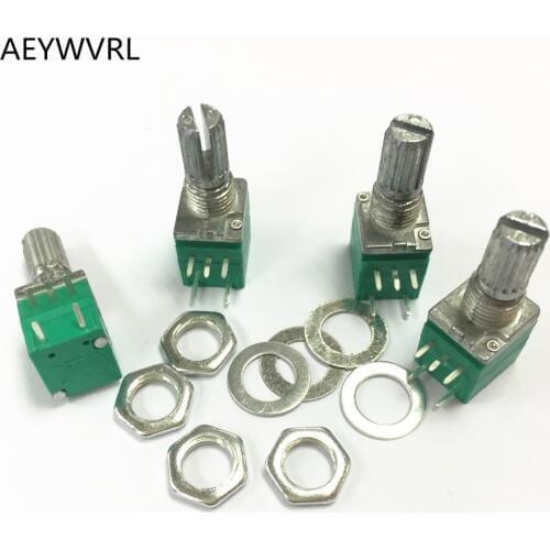 Stereo/pa/sealing potentiometer 10K 20K 5K 50K 100K OHM 5PIN 15mm and nut R09 B10K B100K B20K B5K B50K