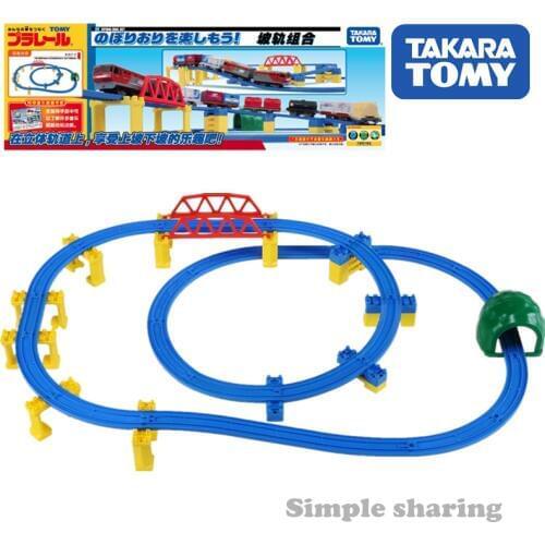Takara Tomy Tomica Plarail Spiral Rail Set Hot Pop Train Model Kit Funny Educational Baby Toys Diecast Kids Dolls Magic Puppets