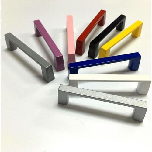 Colorful Drawer Knobs Kitchen Cabinet Handle Door Handle Dresser Knobs Kids Blue Furniture Hardware Red Yellow 76 mm