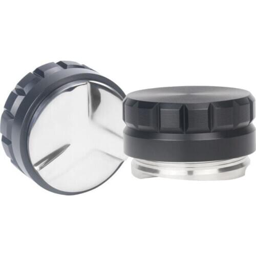 304 Stainless Steel Coffee Espresso Tamper 58mm Adjustable Macaron Convex 3 Angled Slopes Base Distribution Tools