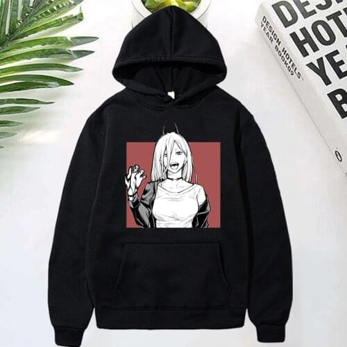 Chainsaw Man Hoodies Men Casual Tops Japanese Anime Sweatshirt Pullover Hoodie Harajuku Hip Hop Oversized Male Streetwear Hooded