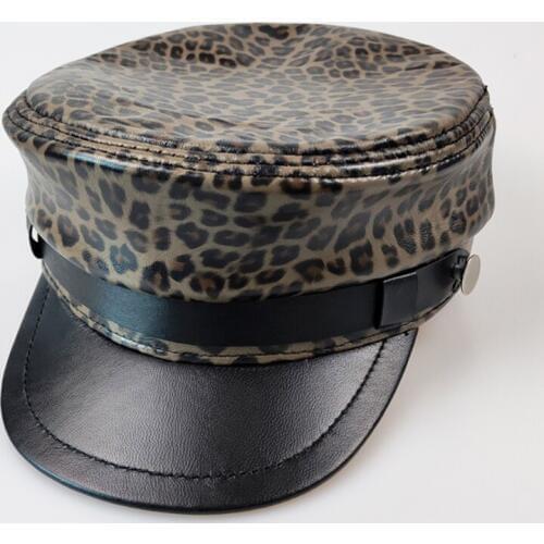 Outdoor Men Women Military Hat New Fashion Casual Adults Autumn Winter Warm Military Caps Flat Top Worsted Leopard Black Hats