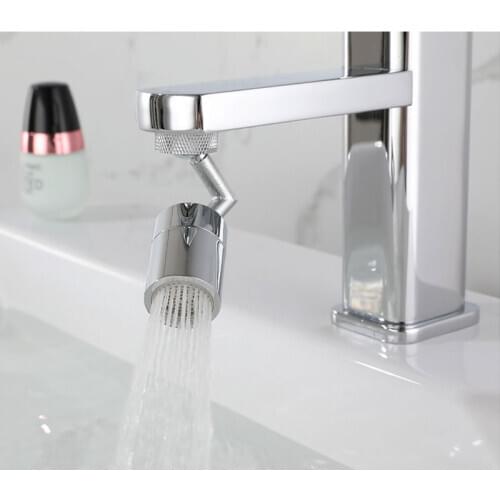 2 Styles 360°Rotation Universal Tap Brass Aerator Splash-Proof Swivel Water Saving Faucet Kitchen Tap Bathroom Faucet