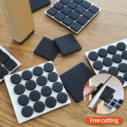 Thickening Self Adhesive Furniture Leg Feet Rug Felt Pads Anti Slip Mat Bumper Damper For Chair Table Protector Hardware