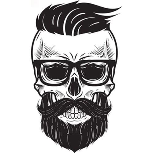 Personality Skull Helmet Vinyl Car Sticker Cool Auto Moto Bike Van Truck Tuning Decal Sticker Styling Cover Scratches Waterproof