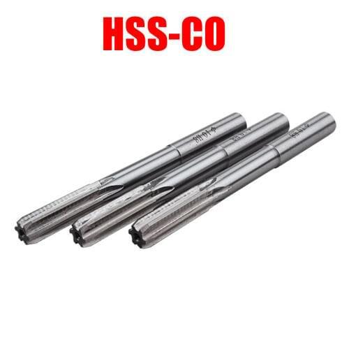 2mm 2.5mm 3mm 3.5mm 4mm Cutting Dia M35 HSS-CO Cobalt H8 Straight Shank Machine Rotating Tool Milling Cutter Chucking Reamer