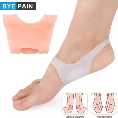 1Pair Soft Gel Arch Support Shoe Insert Foot Pads for Plantar Fasciitis and Flat Feet, Foot Pain Relief Shock Absorption Insoles