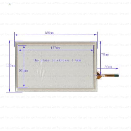 ZhiYuSun 8Inch A191109 4Wire Resistive 188*115mm TouchScreen Panel Digitizer TOUCHSENSOR for GPS CAR 188*115
