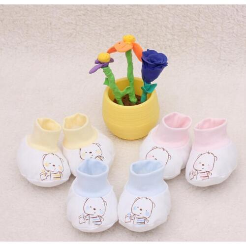 1 Pair Newborn Cartoon Soft Cotton Baby Foot Socks Breathable Foot Protection Infant Casual Shoe Socks
