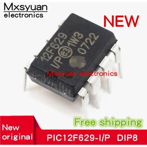 10PCS~50PCS/LOT PIC12F629-I/P PIC12F629 12F629-I/P 12F629 DIP8 New original