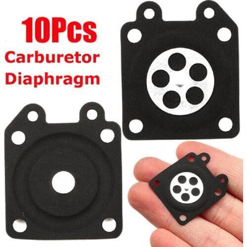 10x Rubber Chainsaw Carburetor Metering Diaphragm Gaskets For Walbro 95-526-9-8