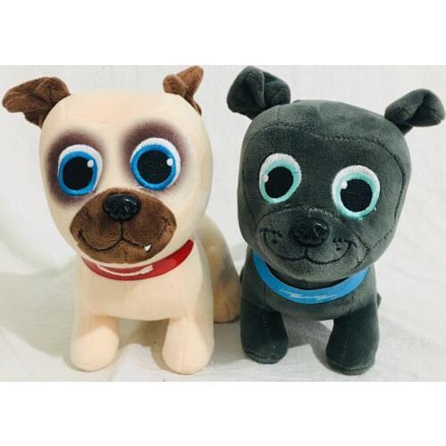 2pcs/lot 20cm Puppy Dog Pets Bingo Rolly Stuffed Animals Plush Toy For Kids Baby Gift