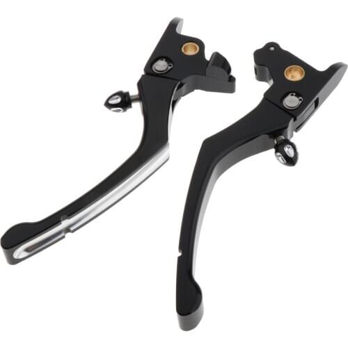 2pcs Regulator Clutch Brake Lever for Harley Touring Parts 14-16 Black