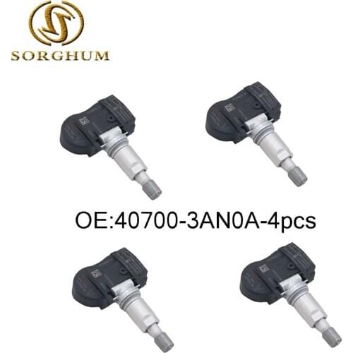 4pcs OEM 40700-3AN0A TIRE Pressure Sensor TPMS Fits for Versa Maxima Sentra 407003AN0A