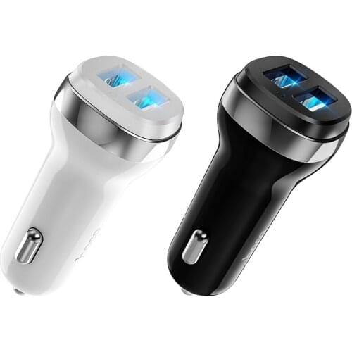 Z40 Mini 4.8A USB Car Charger For iPhone Samsung Tablet GPS Fast Charger Car-Charger Dual USB Car Phone Charger Adapter in Car