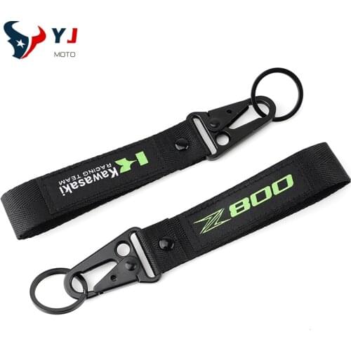 Newest Embroidery Collection Keychain For Kawasaki Z800 High Quality Motorcycle Embroidered Keyring Key Holder Ring Chain