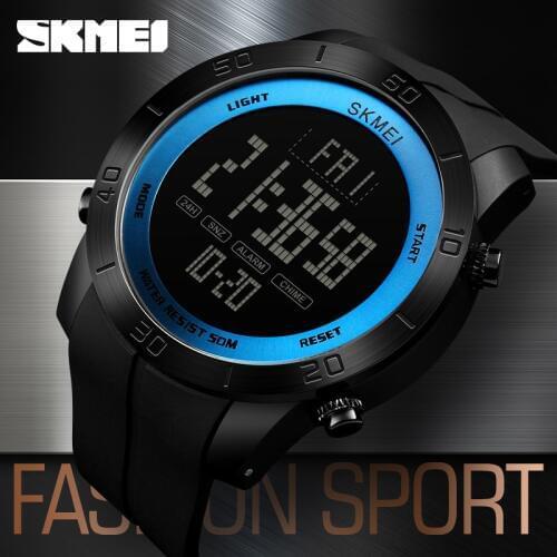 SKMEI Mens Sports Watches Top Brand LED Digital Military Wristwatches Men MultiFunction Electronics Clock Men Relogio Masculino