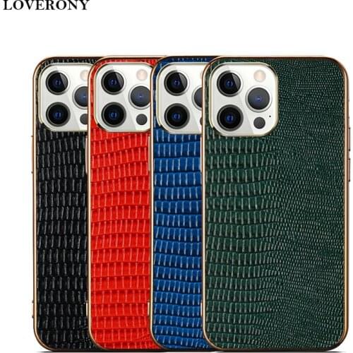 Real Leather Case For iPhone 11 12 13 Mini Pro Max Protective Case Plating Back Cover For iPhone XS XR Funda Coque Accessories