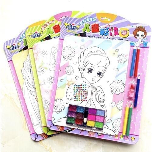 Children Coloring Book Drawing Toys For Kids Kindergarten Learn Painting Graffiti Picture Book Educational Toy Random Patter