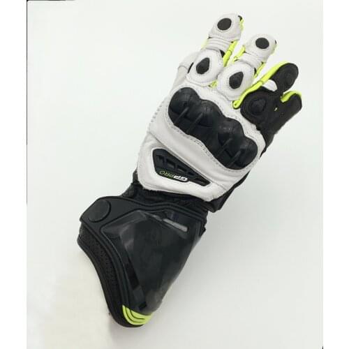 2021 New 2 Colors 100% Genuine Leather GP PRO Motorcycle Long Gloves Racing Driving GP PRO Motorbike Original Cowhide Gloves