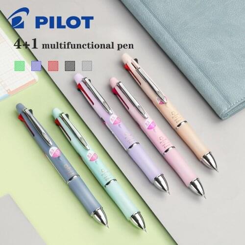 PILOT Five-In-One Multi-Function Ballpoint Pen Macarons Imported From Japan The New Rubber Pen Grip Is Comfortable And Non-Slip