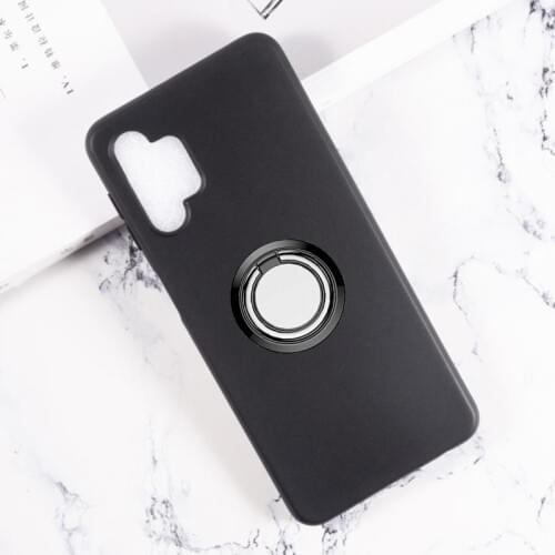 For Samsung Galaxy A32 4G 5G SM-A325F, SM-A325F/DS Back Ring Holder Bracket Phone Case Smartphone TPU Soft Silicone Cover