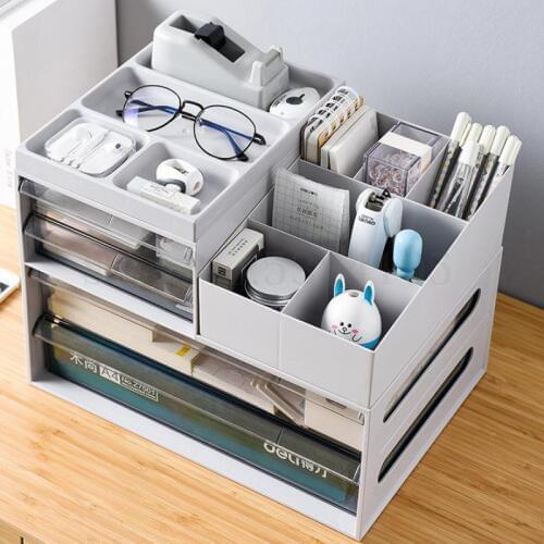 Office Receiving Box, Desktop Drawer, Multifunctional Miscellaneous Receiving Box, Student A4 Paper Stationery Document Receivin