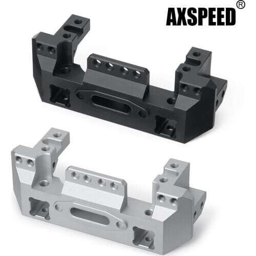 AXSPEED Metal Alloy Metal Front Bumper with Servo Mount For TRX-4 TRX4 1/10 RC Crawler Upgrade Parts