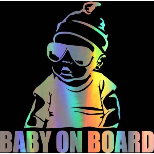 PersonalityHungMieh Car Stickers Kids Baby On Board Decals 3D Vinyl Sticker on Car Reflective Motorcycle Decal Car Styling