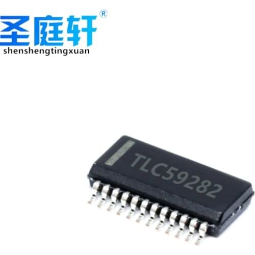 TLC59282DBQR SSOP24 package 16-channel constant current LED driver chip with 4-channel group delay