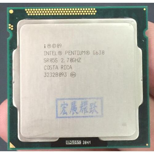 Free shipping Intel CPU Pentium G630 3M Cache, 2.70 GHz LGA1155 TDP 65W Dual-Core PC Computer Desktop CPU