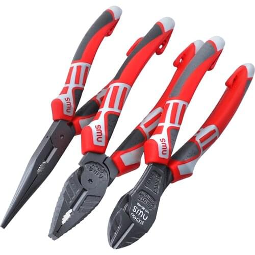 Industrial Combination Pliers Forceps Pliers Durable Multifunction Alloy Steel Hardware Tools Wire Cutter
