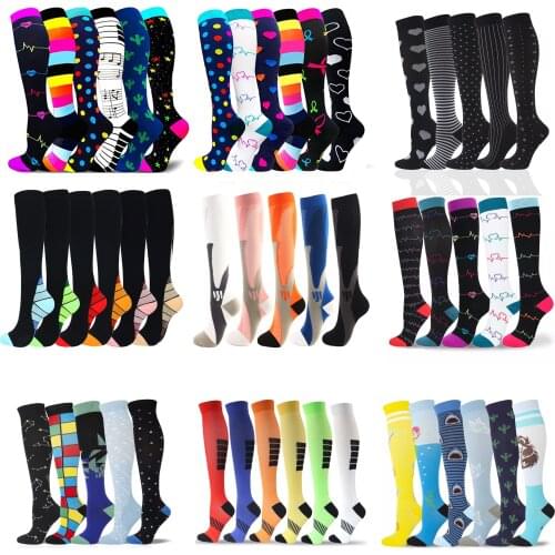 Dropship Compression Stockings 20-30 Mmhg Football Soccer Socks Golfs Tube Outdoor Sports Nursing Hiking Running Fitness Socks