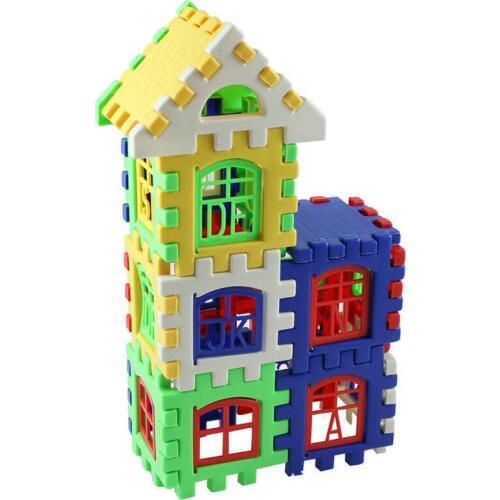 Pudcoco New Preschool education Toys For Kids Creative Plastic Building Blocks Children Kids Toys Gift DIY