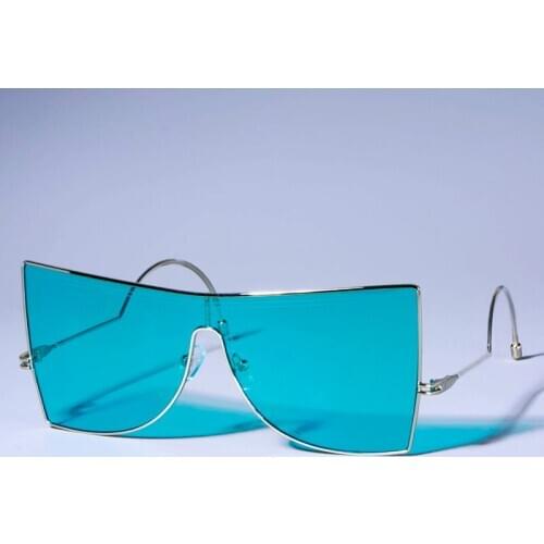 Veshion One Lens Goggle Sunglasses Men Women Fashion Shades UV400 Vintage Glasses