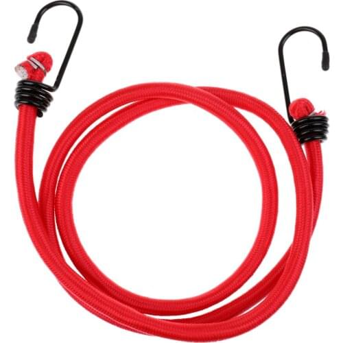 Outdoor 1.2m Bungee Cords Metal Hooks Elastic Strap Rope Car Tie Down Luggage for Camping Hiking Equipment Climbing Accessories