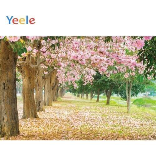 Wedding Photocall Park Garden Tree Flower Petal Nature Scenery Backdrop Vinyl Photography Background For Photo Studio Photophone