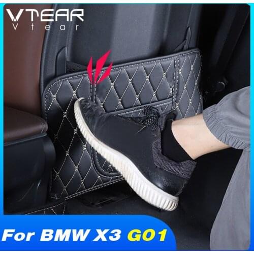 Vtear Seat Anti-kick Mat Interior Anti-dirty Protection Pad Car Styling Accessories Seat Back Cover For BMW X3 G01 2018-2021