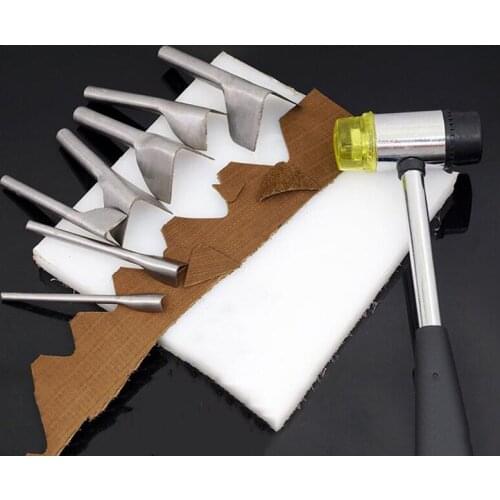 1Pcs 10mm-40mm Portable DIY V Shaped Leather Punch Cutting Craft Tools Cutter Tools For Belt Wallet Handcrafts Strap