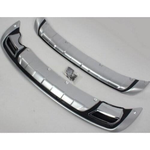 2 pcs/set for KIA Sports,2010 - 2016 ABS chrome front and rear bumper protector protection Cover Car styling
