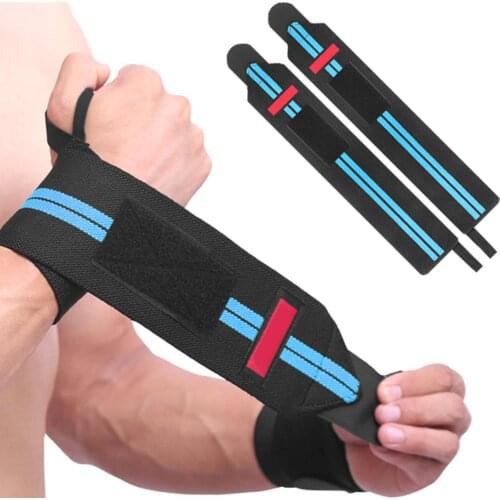 2Pcs Sports Wrist Band Weightlifting Support Strap Wraps Training Hand Bands Sport Wristband Hand Wrist Wrap Support