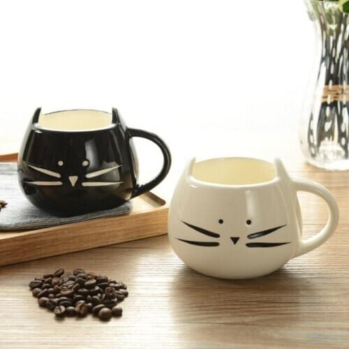 400ml Cute Cat Animal Coffee Milk Mug Creative Ceramic Cups Porcelain Tea Mugs Breakfast Drinkware Novelty Nice Gifts