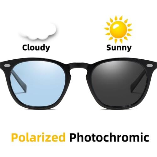 Aluminum TR90 Polarized Photochromic Sunglasses for Men Women Bike Cycling Driving Fishing UV400 Anti-blue Light Cat Eye Eyewear