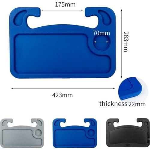 Car Multifunctional Main Driver Card Table Portable Car Laptop Desk and Steering Wheel Desk for Eating Laptop Work