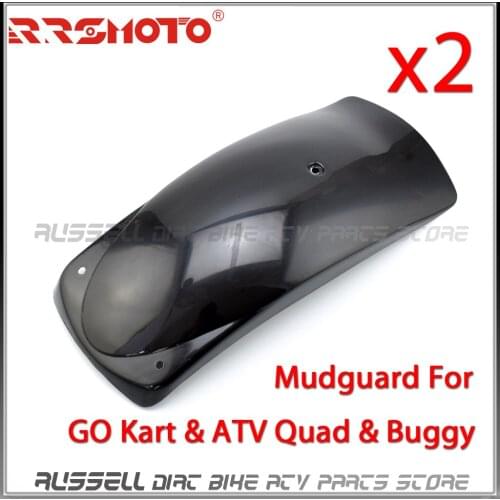 2PCS Go kart Quad Fender Mudguard for 125cc 150cc 200cc 250cc KINROAD ROKETA SUNL HAMMERHEAD SAHARA ATV Quad Buggy