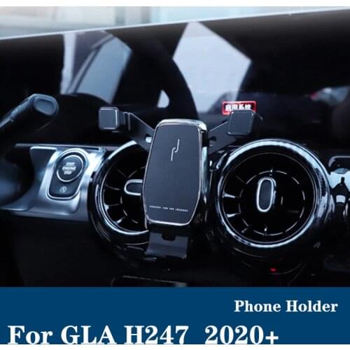 For mercedes Benz 2020 gla h247 gla250 200 220 45 amg Phone holder Air outlet navigation bracket phone stand Red Dashboard Stand